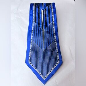 Dino Bassi Elegant Blue Patterned Men's Tie